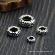925 Sterling Silver vintage wheel shape spacer Beads for jewelry making